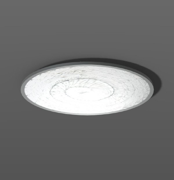 RZB Sidelite Round FerroMurano Sidelite Round, 51 W, 5200 LM, 830, aluminium, dali plafond- en wandar