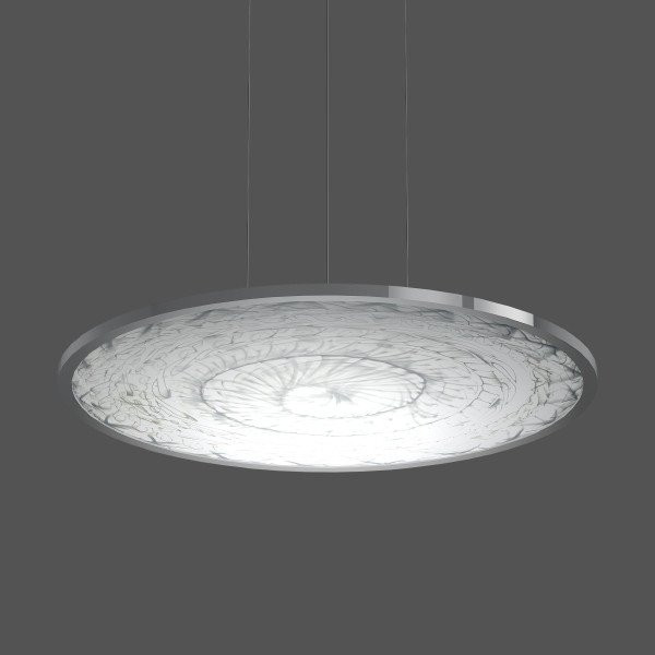 RZB Sidelite Round FerroMurano Sidelite Round, 52 W, 5700 LM, 840, zilver, dali pendelarmaturen, D 67