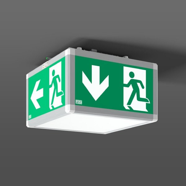 RZB Signcube IP54 Signcube Ip54, 10 W, aluminium, on/off plafondarmaturen, L 351 B 351 H