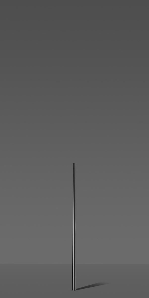 RZB Stalen mast D129 H4500 he 800 kleur antraciet