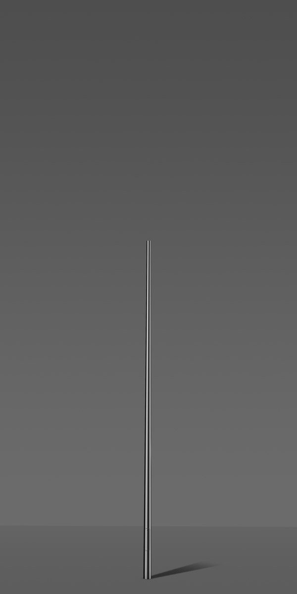 RZB Stalen mast D146 H6000 he 1000 kleur antraciet