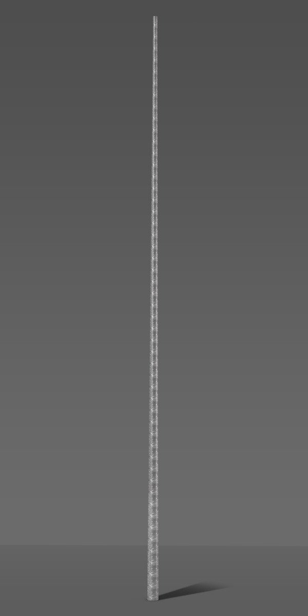 RZB Stalen mast D191 H10000 he 1500 kleur aluminium