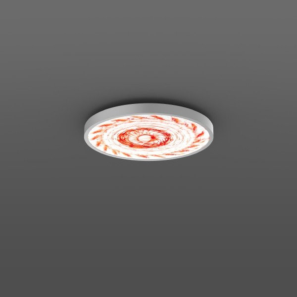 Triona Round, 64 W, 4550 LM, 830, zilver, dali plafond- en wandarmatur