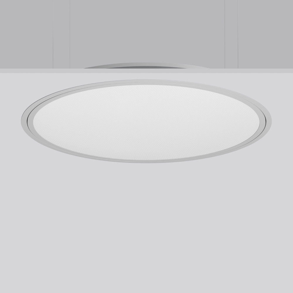 RZB TRIONA round Triona Round, 49 W, 6650 LM, 830, zilver, dali, plafondinbouwarmaturen