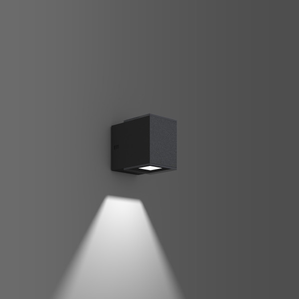 RZB Zono I Zono, 3,2 W, 200 LM, 830, antraciet, on/off wandarmaturen, L 100 B 154