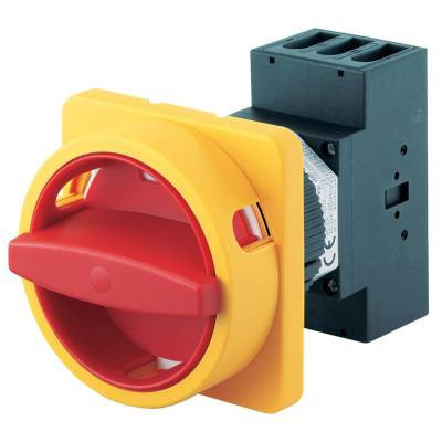 Sälzer Electric LASTSCHAKELAAR Lastsch. 63a - 18,5KW 3P - on/off - V-greep kort RD/ge ip66 -front enk