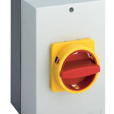 Sälzer Electric LASTSCHAKELAAR Lastschakelaar 25a - 5,5KW 4P - on/off - M-draaikn. ZW ip66 - in behui