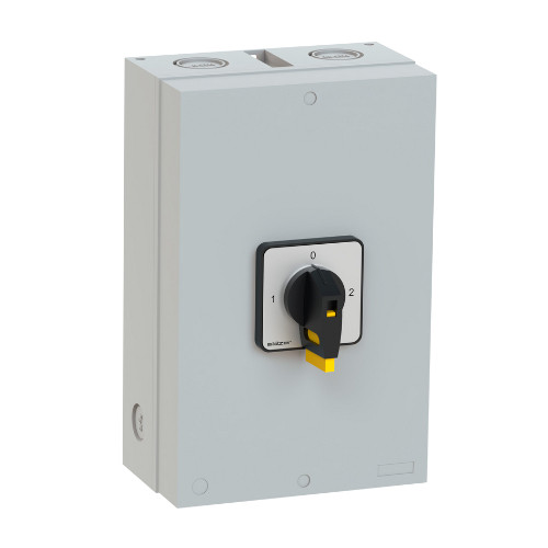 Sälzer Electric NOKKENSCHAKELAAR Nokkensch. 20a,7,5KW ip1b aan-uit SCH. 60°, 1P M-greep ZW in behuizing
