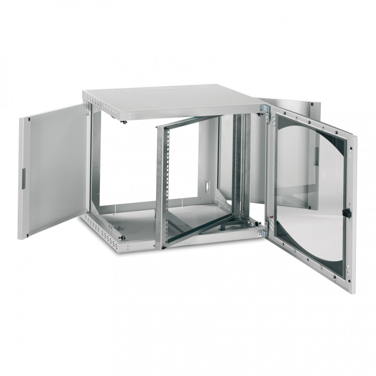 Sarel Actassi wandkast opbouw draairaam 19" 12he 600x600x650mm grijs