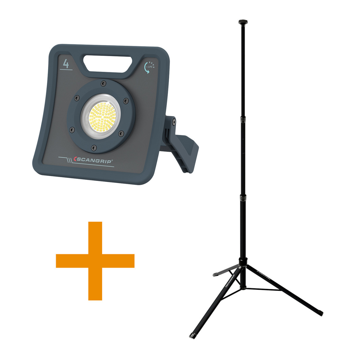 Scangrip Voordeelsets Nova 4 for life + statief 2 meter