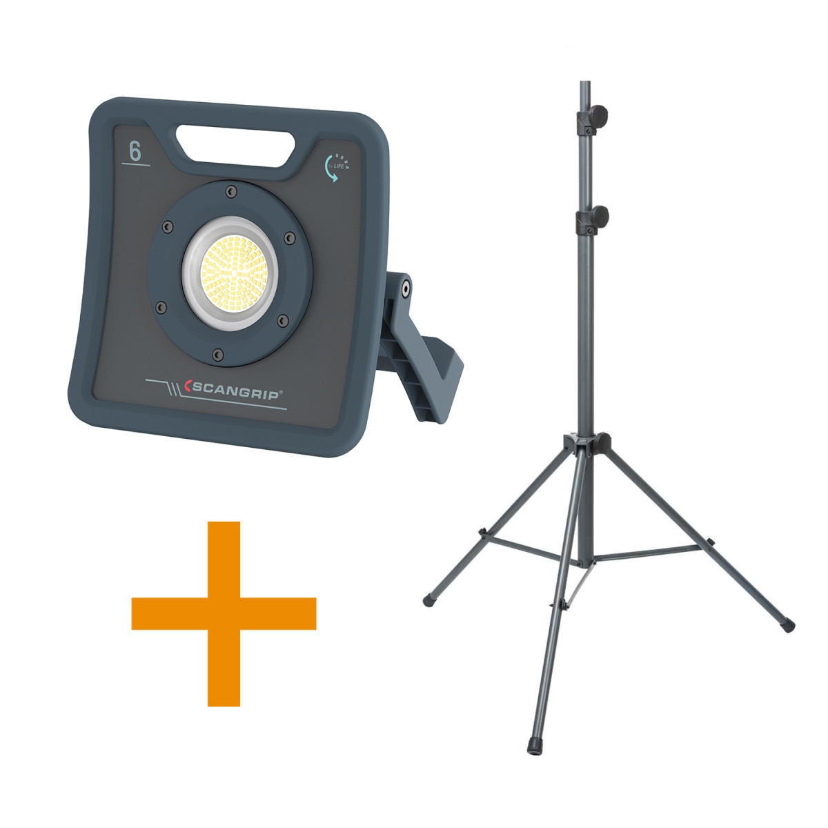 Scangrip Voordeelsets Nova 6 for life + statief 3 meter Scangrip Voordeelsets Nova 6 for life + statief 3 meter