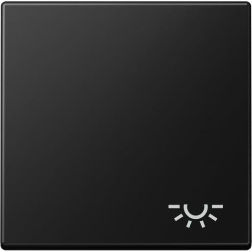 Jung A range enkele wip aan-/uit-schakelaar zwart