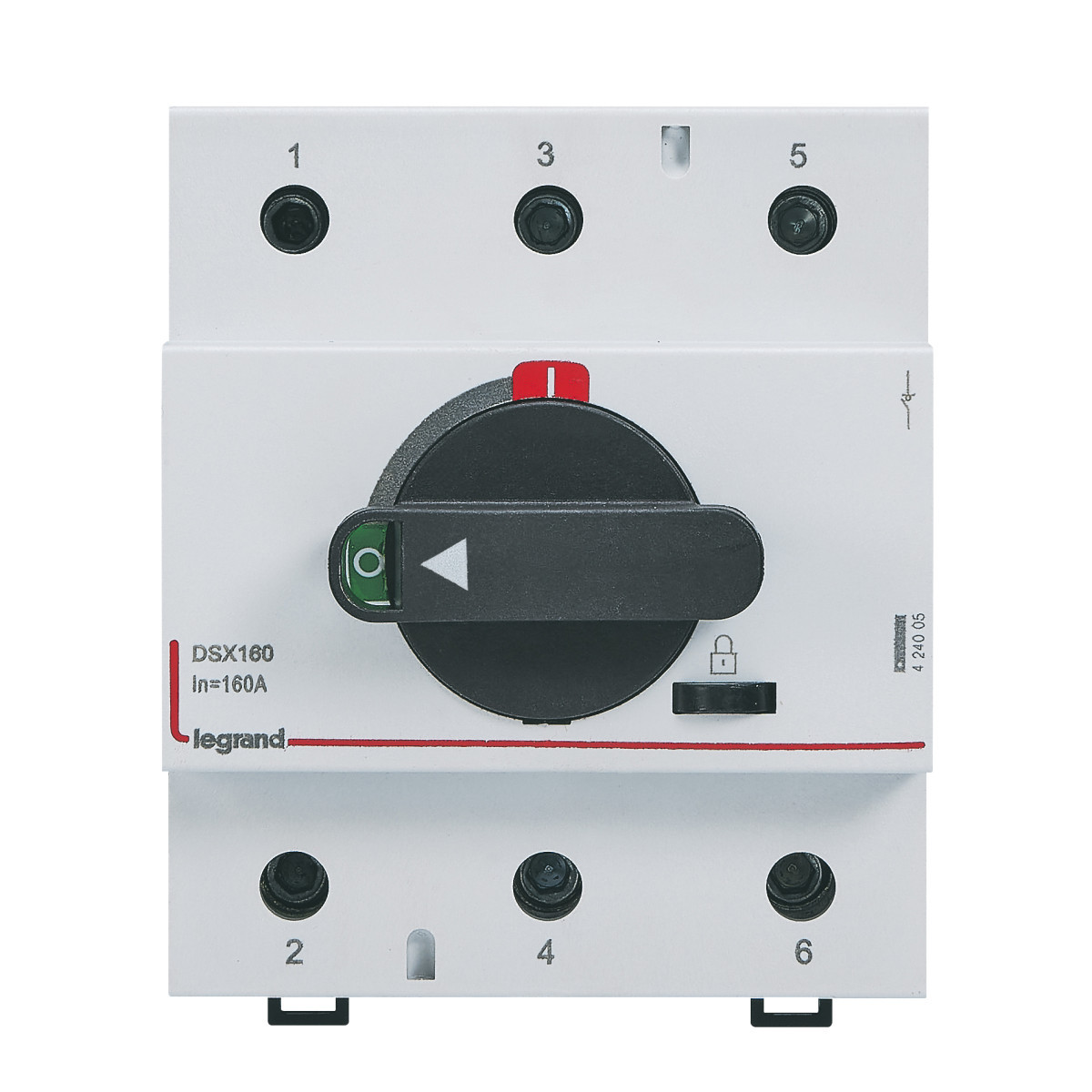 Scheidingsschakelaar DSX160 3P - 160a + draaihendel - breedte 4,5 mod.