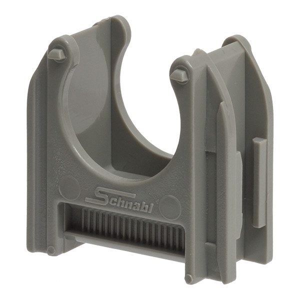 Schnabl Euro-Clip Kunststof Buisklem, hal.vrij, diameter 1 inch/24,8-26 MM donkergrijs