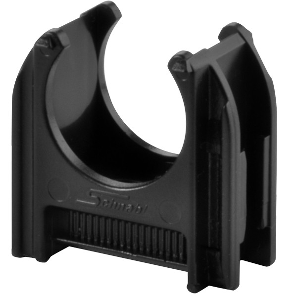Schnabl Euro-Clip Kunststof Buisklem, halogeenvrij, diameter 1inch / 24,8-26 MM, zwart
