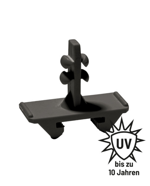 Schnabl Euro-Klemplug Montageplug, halogeenvrij, 11 MM, voor gips, zwart
