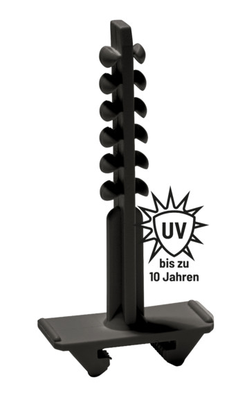 Schnabl Euro-Klemplug Montageplug, halogeenvrij, 42 MM, voor cellenbeton zwart