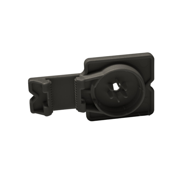 Schnabl Schietplaatje Kunststof Bevestigingsplaatje euro-clip, halogeenvrij, schietbev. ZWRT