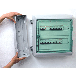 Schneider Electric kaedra combi kolom installatiekast leeg 3 open ip65 kunststof