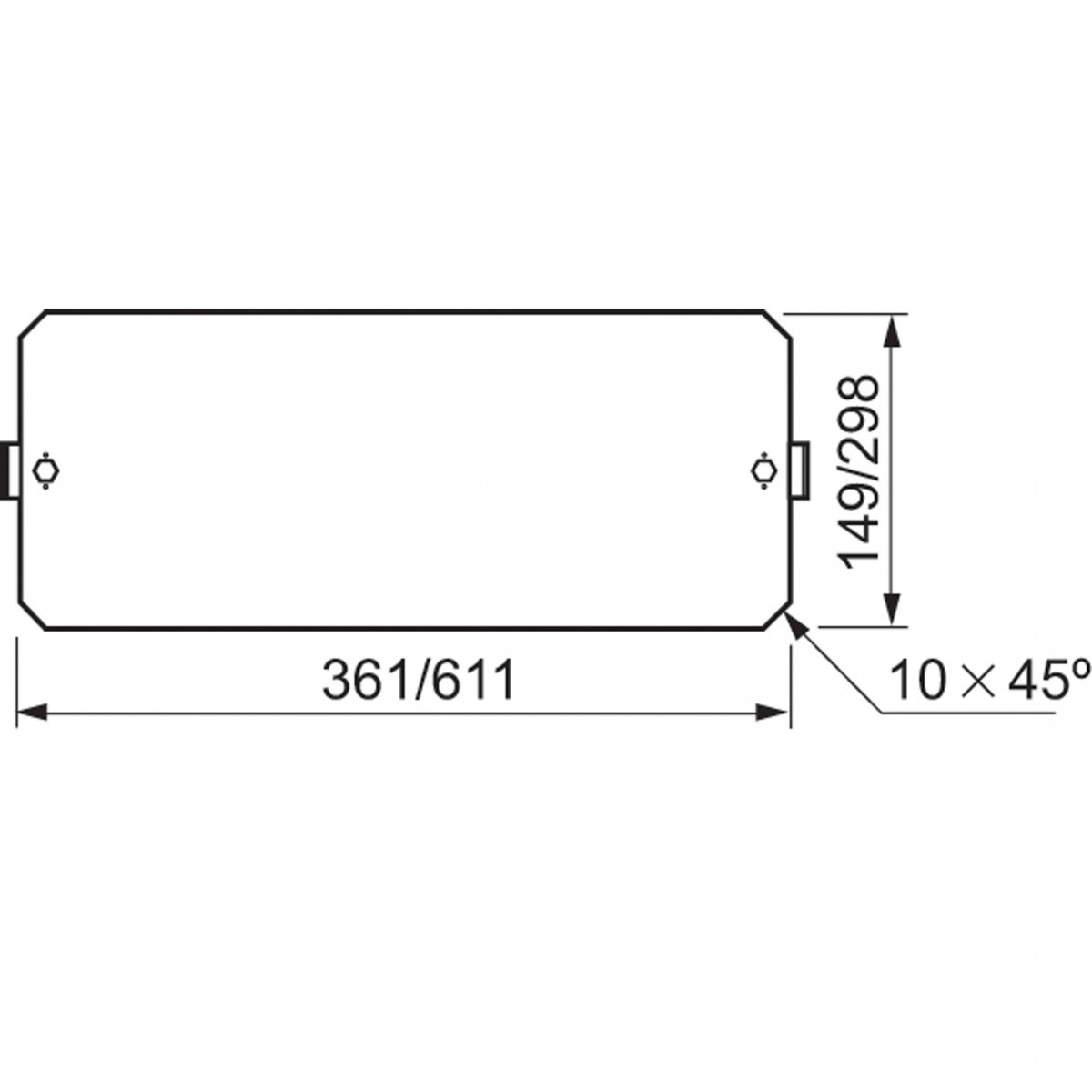 Sarel 2rows mounting plate F/DLP /plax7