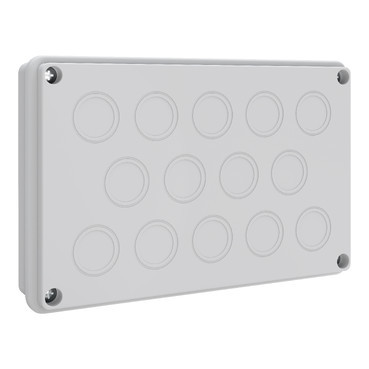 Schneider Electric ABN ESPRO Prisma XS (abn espro), kabelinvoerplaat voor metrische kabelwartels, 1