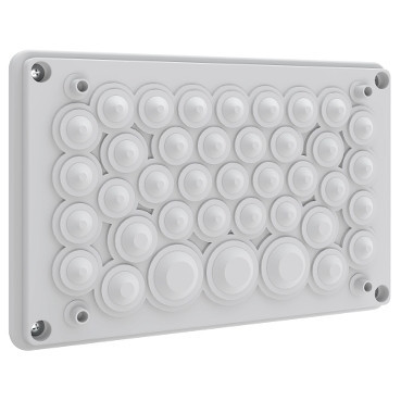 Schneider Electric ABN ESPRO Prisma XS (abn espro), wartelplaat, ip55, voor N-R kasten, met, menbra