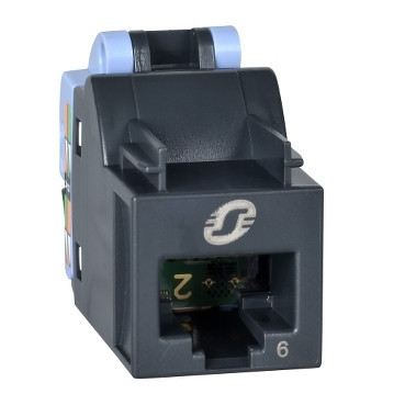 Schneider Electric Actassi for AsiaPacific Connector RJ45 S-one actassi cat. 6 niet afgeschermd per 12