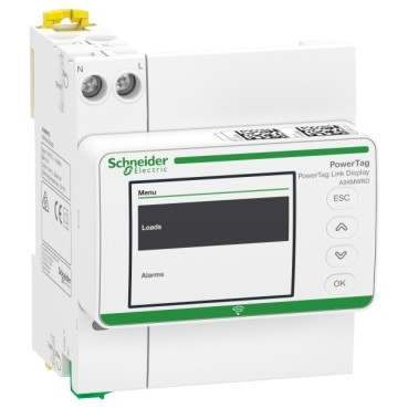 Schneider Electric Acti9 PowerTag Link Acti9 Powertag link display, kleurdisplay, din rail