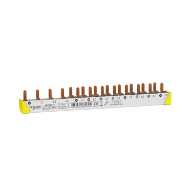 Schneider Electric Acti9 iC40 Acti9 Ic40 - kamrail - 3P+N - 12 modules - hybrid - montage onderzijde