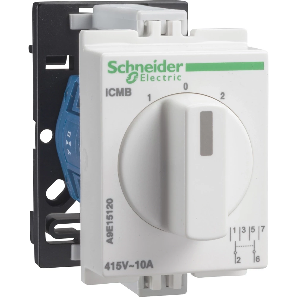 Schneider Electric Acti9 iCM B, D, E, C, V, A 2 Pole switch icmb 10 A 10a 2P U 415V ca