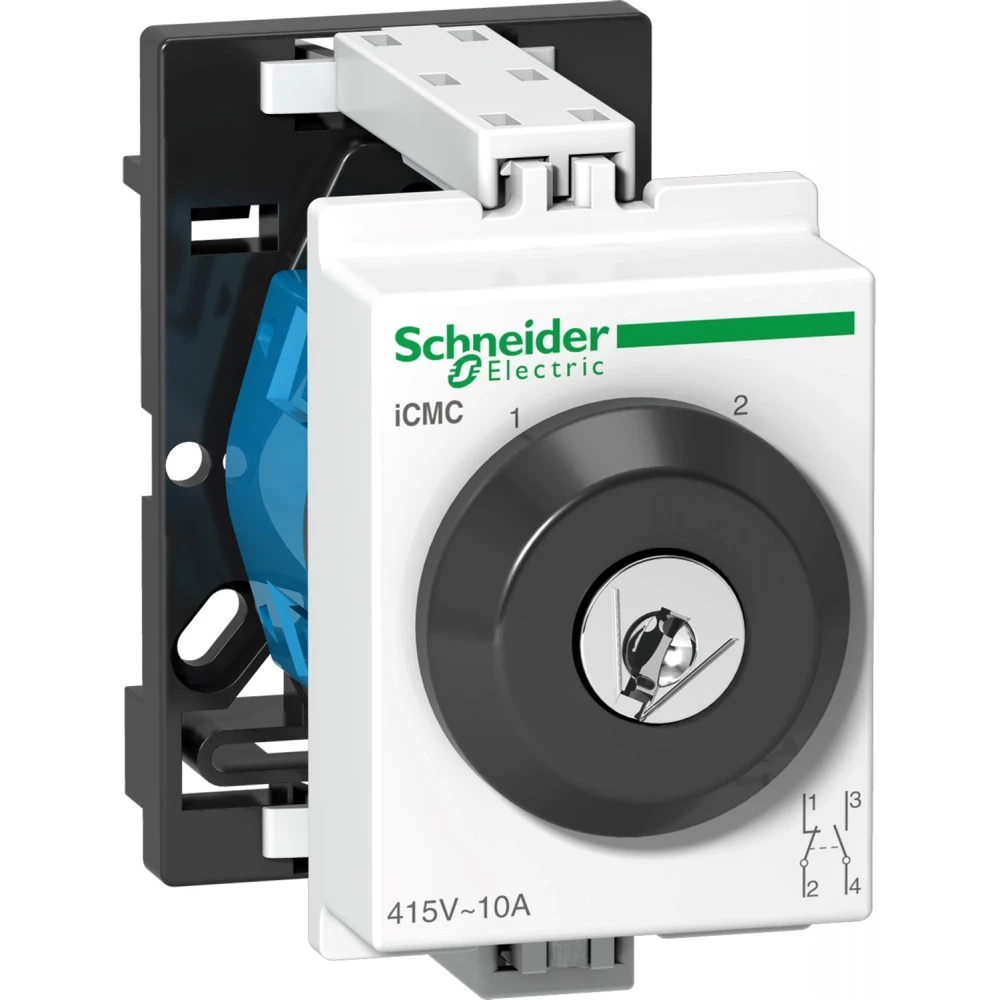 Schneider Electric Acti9 iCM B, D, E, C, V, A 2 Posities met sleutel schakelaar icmc 10a 2P U 415V ca