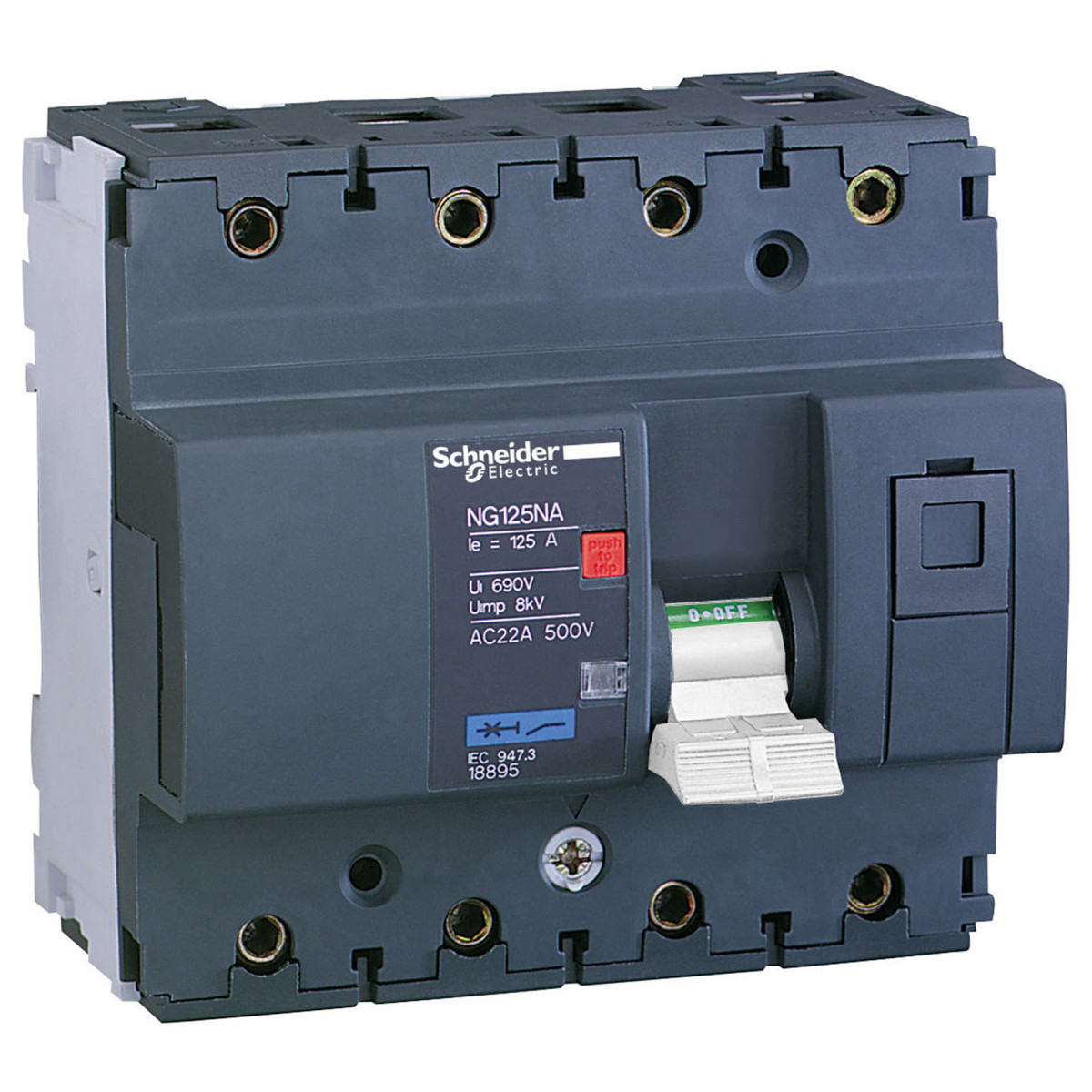 Schneider Electric Acti9 NG125 NA Ng125na - lastscheider 3P+N - in=80a