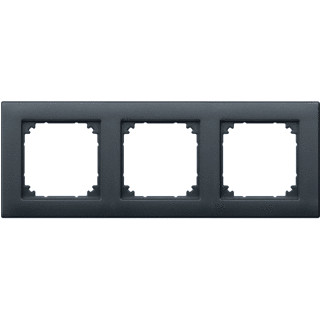 Merten M-smart afdekraam 3V horizontaal en verticaal antraciet ip20