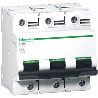 Schneider Electric acti 9 installatieautomaat B karakteristiek 100a 3P 3 beveiligd 4,5te