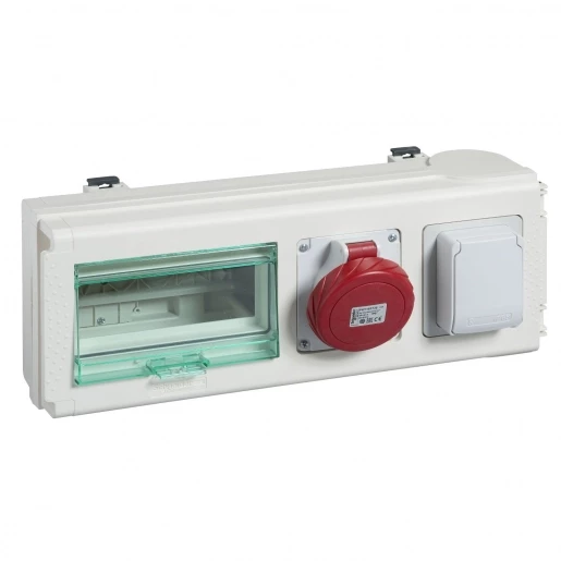 Schneider Electric Canalis KN Tapoff Unit 32a with 1 din and 1 iec socket