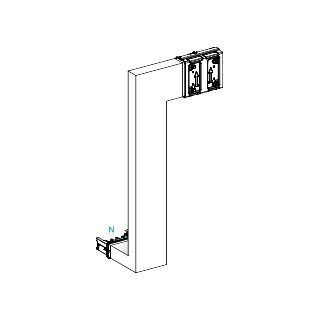 Schneider Electric Canalis KS Canalis - multiple - omlaag, dan rechts - B - M to M - 250a