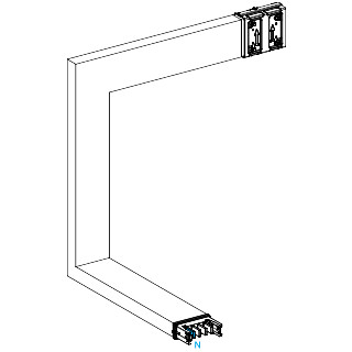 Schneider Electric Canalis KS Canalis - multiple - omlaag, dan links - A,B,C - M to M - 250a