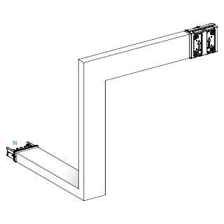 Schneider Electric Canalis KS Canalis - multiple - omlaag, dan rechts - A,B,C - M to M - 400a