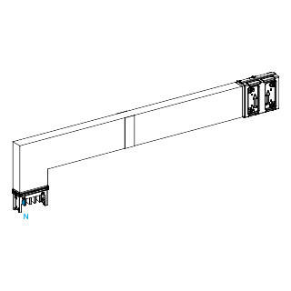 Schneider Electric Canalis KS Canalis - elleboog - omlaag - A - M to M - brandscherm - 400a