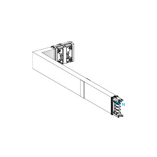 Schneider Electric Canalis KS Canalis - elleboog - naar links - B - M to M - brandscherm - 400a