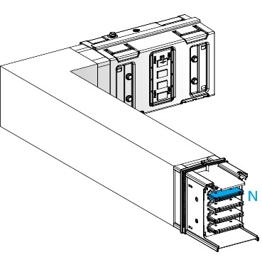 Schneider Electric Canalis KS Canalis - elleboog - naar links - B - M to M - 630a