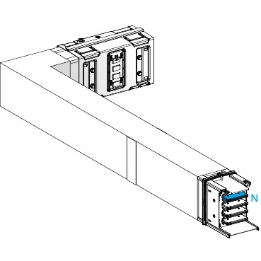 Schneider Electric Canalis KS Canalis - elleboog - naar links - B - M to M - brandscherm - 1000a