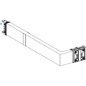 Schneider Electric Canalis KS Canalis - elleboog - naar rechts - B - M to M - brandscherm - 250a