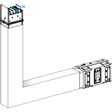 Schneider Electric Canalis KS Canalis - elleboog - omhoog - A,B - M to M - 630a
