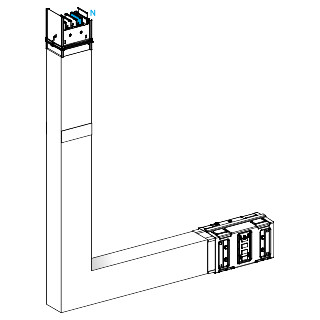 Schneider Electric Canalis KS Canalis - elleboog - omhoog - A,B - M to M - brandscherm - 630a