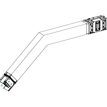 Schneider Electric Canalis KS Canalis - elleboog - omlaag - A,B - M to M - speciale hoek - 1000a