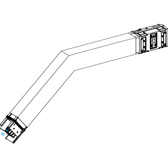 Schneider Electric Canalis KS Canalis - elleboog - omlaag - A,B - M to M - speciale hoek - 630a