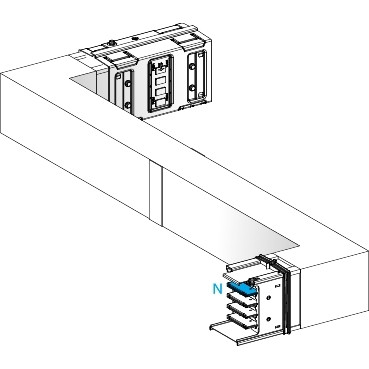 Schneider Electric Canalis KS Canalis - zed - naar links, dan rechts - B - M to M - brandscherm - 63