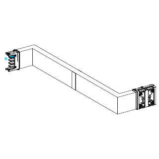 Schneider Electric Canalis KS Canalis - zed - naar rechts, dan links - B - M to M - brandscherm - 40