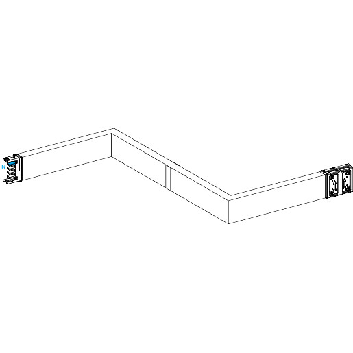Schneider Electric Canalis KS Canalis - zed - naar rechts, dan links - A,B,C - M to M - brandscherm